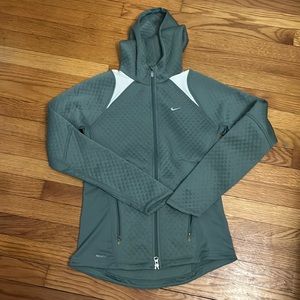 Green textured jacket